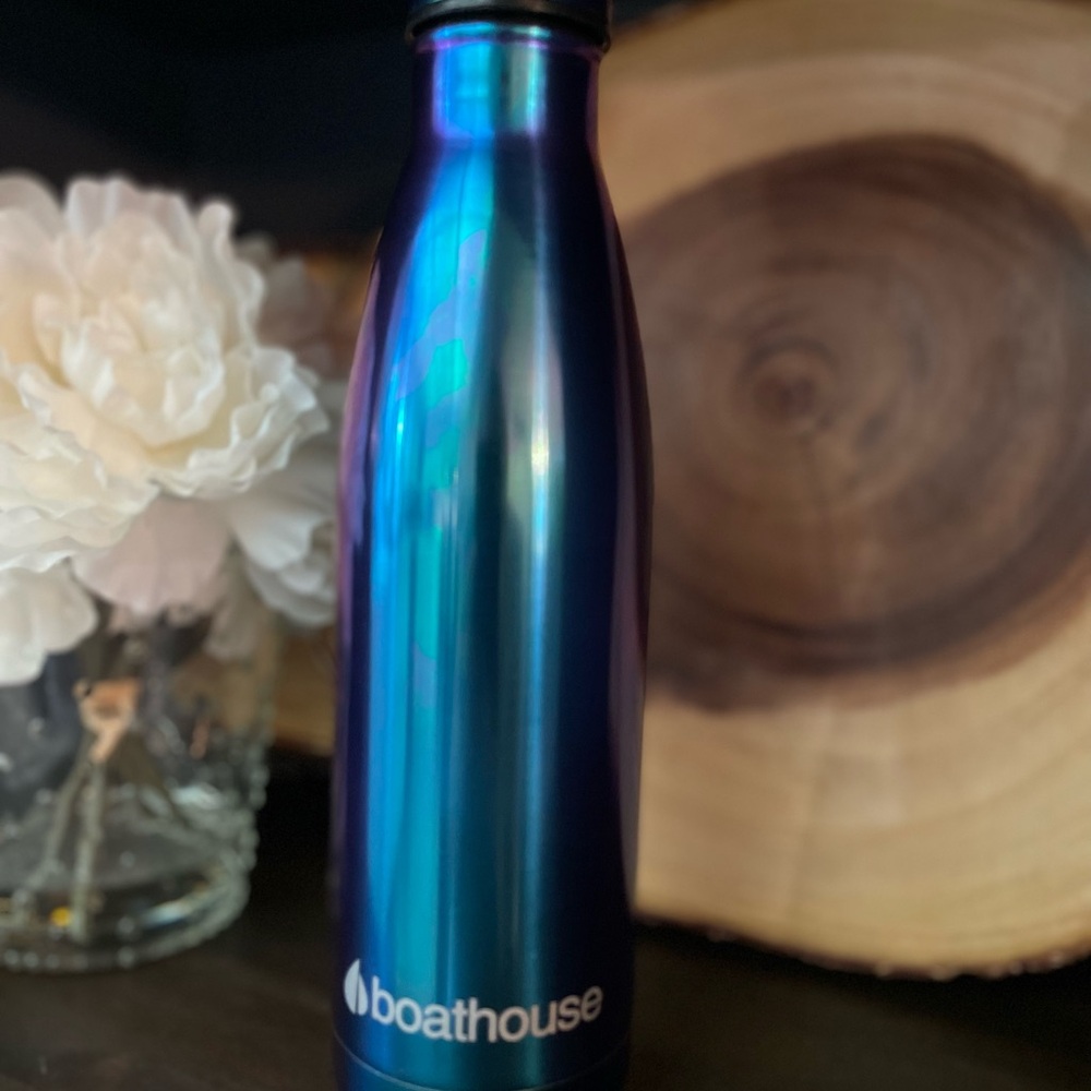 Boathouse Blue/Purple Stainless Steel Water Bottle NWT